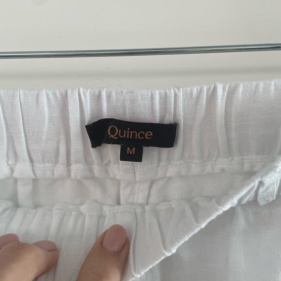 Like New Quince White Linen Pants. Size Medium - Picture 5 of 8